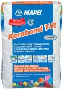 Mapei Kerabond T-R высокоэффективный клей на цементной основе (25 кг) серый