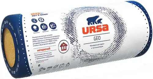 Урса Geo М-25Ф мат стекловолоконный фольгированный (1.2*9 м/50 мм)