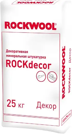 Rockwool Rockdecor декоративная минеральная штукатурка (25 кг 2 мм) бороздчатая фактура (короед)
