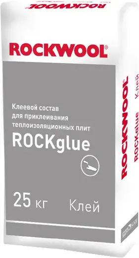 Rockwool Rockglue Optima клеевой состав для приклеивания теплоизоляционных плит (25 кг)