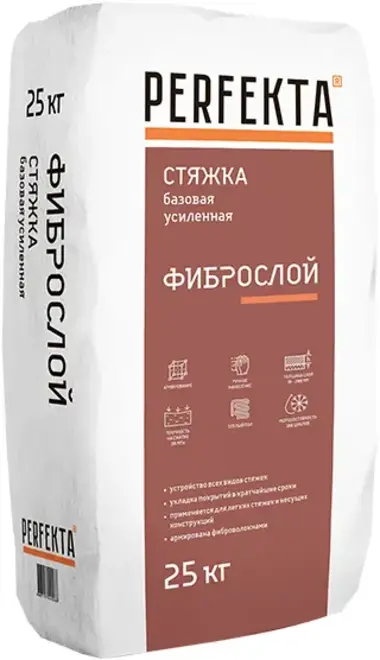 Perfekta Фиброслой стяжка базовая усиленная (25 кг) зимняя