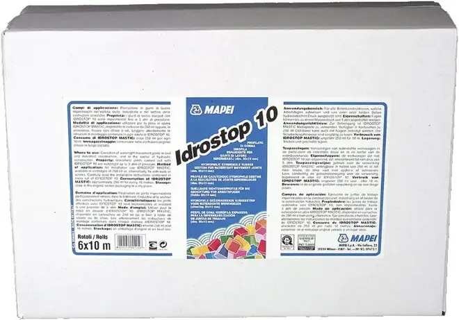 Mapei Idrostop гидрофильный эластичный профиль (20*10 м)