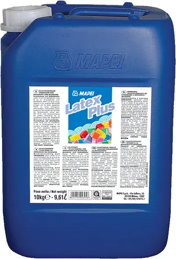 Mapei Latex Plus добавка для смешивания с составами Nivorapid и Planipatch (10 кг) белая