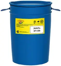 КраскаВо ЭП-586 эмаль двухкомпонентная (полуфабрикат 40 кг) кремово-желтая