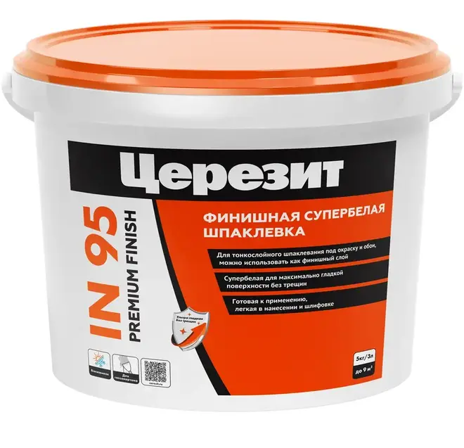 Церезит IN 95 Premium Finish Pasta готовая финишная полимерная шпаклевка (5 кг)