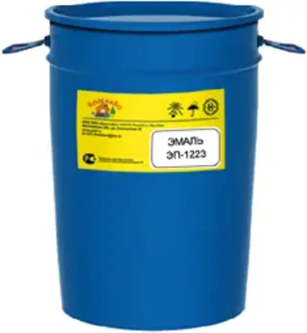КраскаВо ЭП-1223 эмаль 2-комп (полуфабрикат 50 кг) серебристая