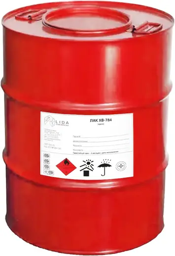 Лакокраска Lida ХВ-784 лак (40 кг)