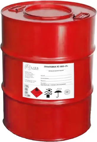 Лакокраска Lida ХС-068 Л грунтовка (40 кг) красно-коричневая