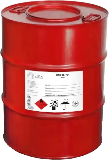 Лакокраска Lida ХС-724 лак химически стойкий (40 кг)