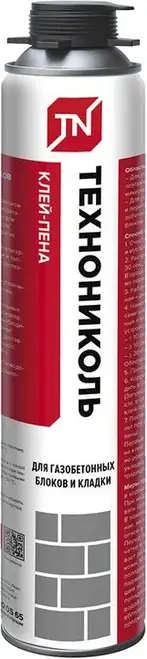 Технониколь клей-пена для газобетонных блоков и кладки (1 л)