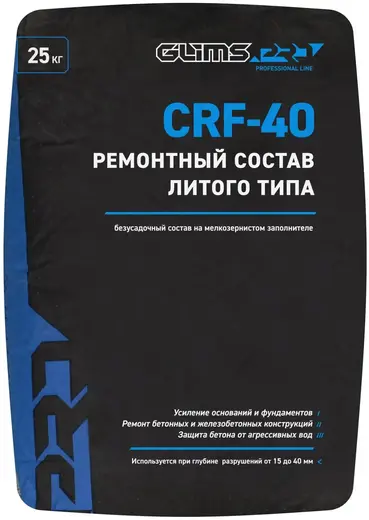 Глимс-Pro CRF-40 ремонтный состав литого типа (25 кг)