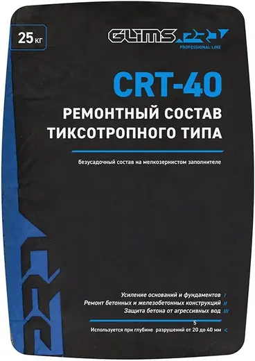 Глимс-Pro CRT-40 ремонтный состав тиксотропного типа (25 кг)