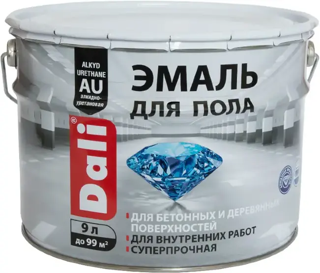 Dali эмаль для пола суперпрочная (9 л) бежевая