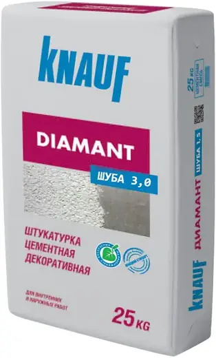 Кнауф Диамант штукатурка цементная декоративная (25 кг 1.5 мм) шуба
