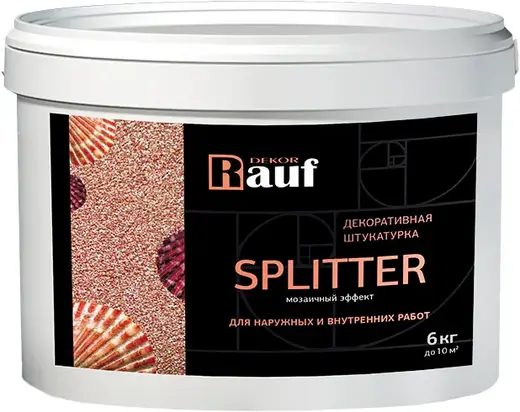 Rauf Dekor Splitter декоративная штукатурка мозаичный эффект (6 кг) Mercury
