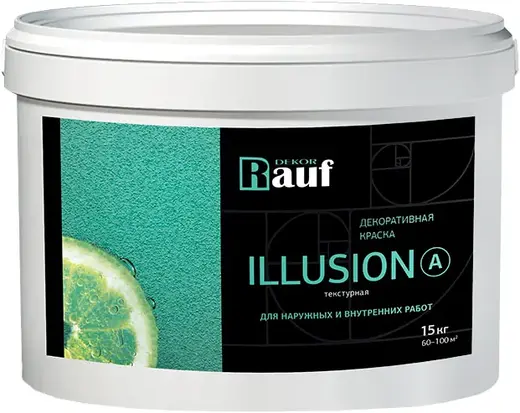 Rauf Dekor Illusion A декоративная краска текстурная (15 кг) белая