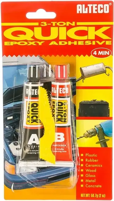 Alteco 3-Ton Quick Epoxy Adhesive холодная сварка 2-комп (56.7 г)