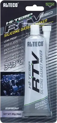 Alteco Hi-Temp RTV высокотемпературный силиконовый герметик прокладок (85 г) серый