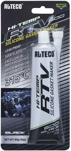 Alteco Hi-Temp RTV высокотемпературный силиконовый герметик прокладок (85 г) черный