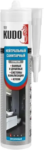 Kudo Home герметик санитарный силиконовый нейтральный (280 мл) бесцветный
