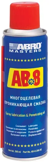 Abro Masters AB8 многоцелевая проникающая смазка (200 мл)