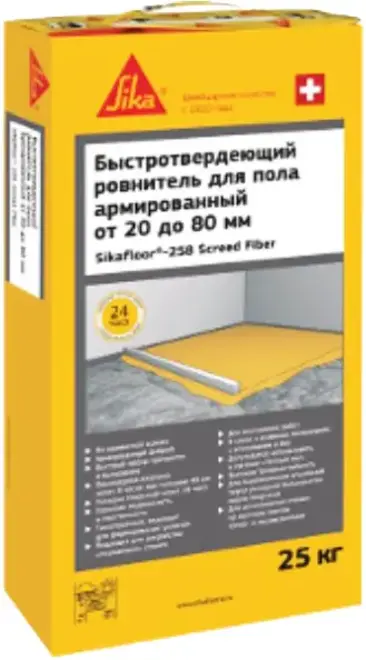 Sika Sikafloor-258 Screed Fiber быстротвердеющий ровнитель для пола армированный (25 кг)