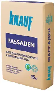 Кнауф Фассаден клей для пенополистирола и минеральной ваты (25 кг)