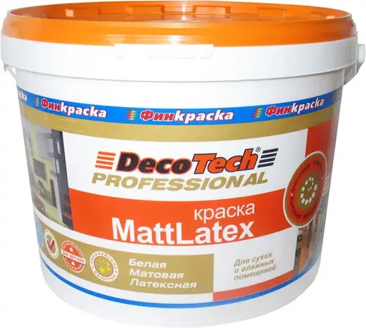 Decotech Professional Mattlatex краска акрилатная (10 л) белая