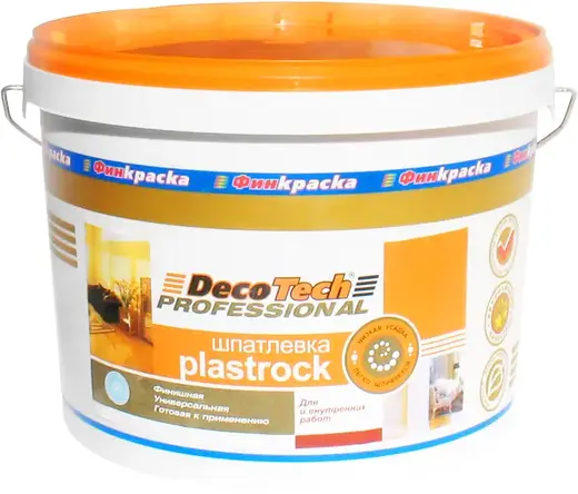 Decotech Professional Plastrock шпатлевка финишная универсальная (4.8 кг)