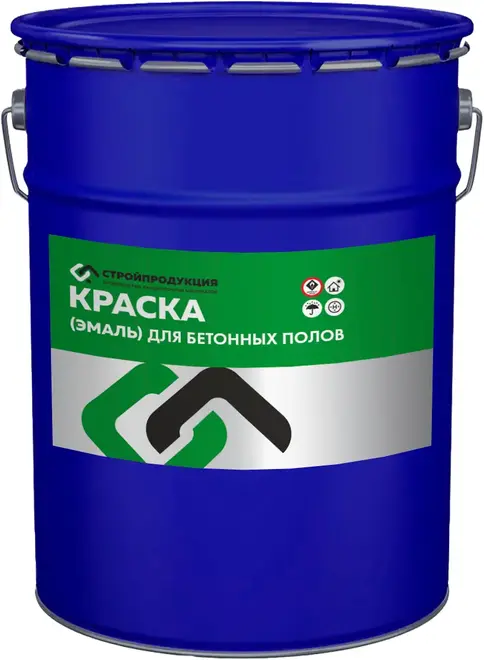 Стройпродукция эмаль для бетонных полов (30 кг) коричневая