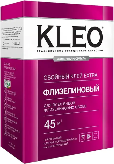 Kleo Extra 45 клей для всех видов флизелиновых обоев (320 г)