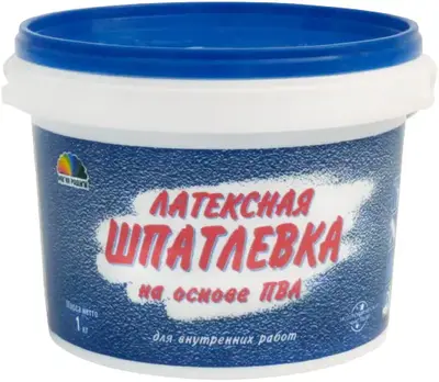 Магия Радуги шпатлевка латексная на основе ПВА для внутренних работ (1 кг)