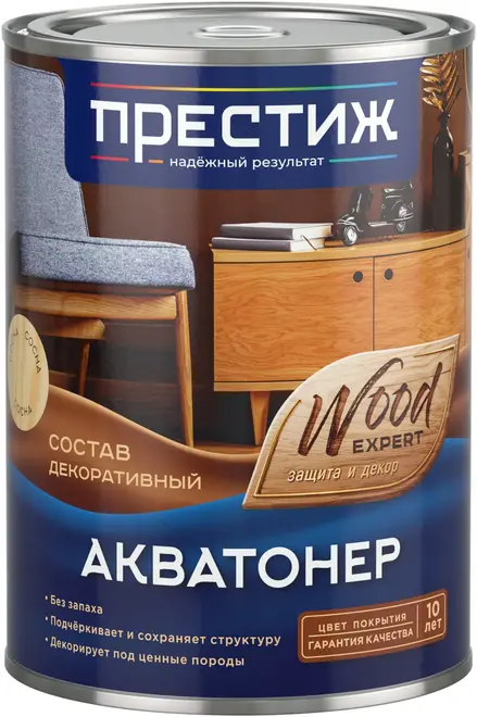 Престиж Wood Expert Акватонер состав декоративный (2.5 л) тик