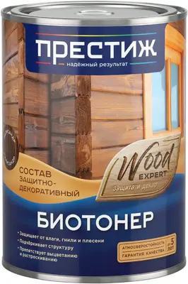 Престиж Wood Expert Биотонер состав защитно-декоративный (900 мл) сосна