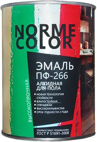 Norme Color ПФ-266 эмаль алкидная для пола (2.7 л) желто-коричневая