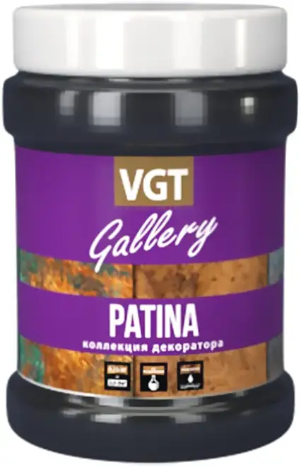 ВГТ Gallery Patina состав лессирующий с эффектом чернения (200 г) матовый