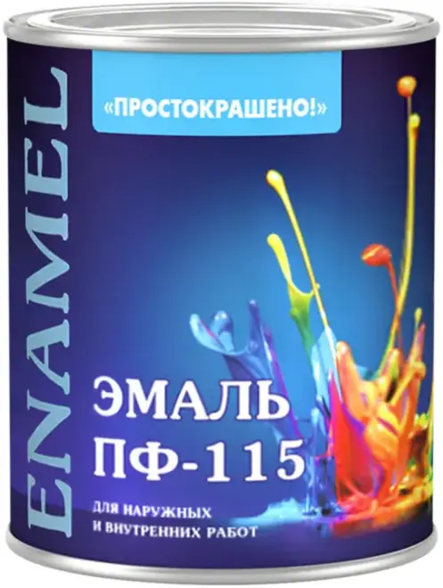 Простокрашено ПФ-115 эмаль для наружных и внутренних работ (900 г) светло-зеленая