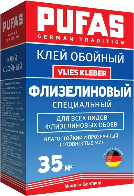 Пуфас Vlies Kleber клей обойный флизелиновый специальный (225 г)