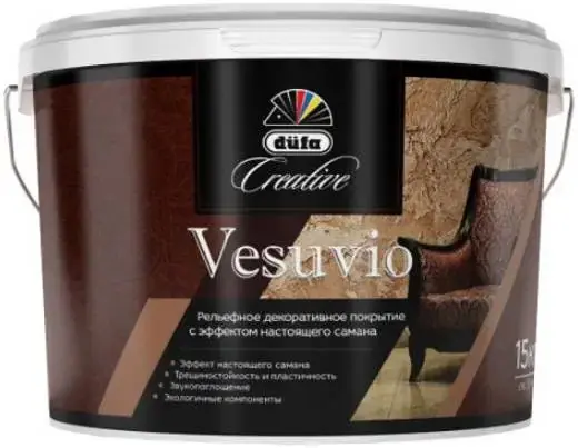 Dufa Creative Vesuvio рельефное декоративное покрытие (15 кг)