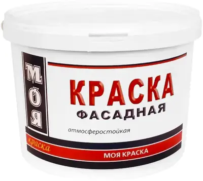 Моя краска фасадная атмосферостойкая (3 кг) белая неморозостойкая