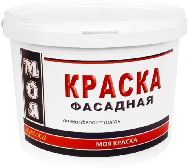 Моя краска фасадная атмосферостойкая (25 кг) белая неморозостойкая