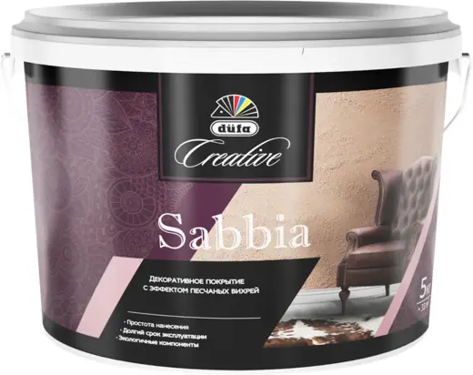 Dufa Creative Sabbia декоративное покрытие с эффектом песчаных вихрей (5 кг)