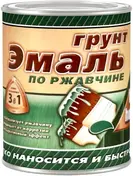 White House грунт-эмаль по ржавчине 3 в 1 (21 кг) серая