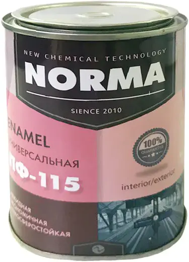 Новоколор ПФ-115 Norma Enamel эмаль универсальная (1.9 кг) белая глянцевая