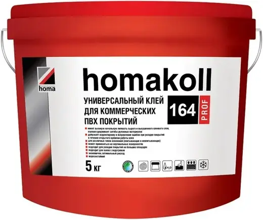 Homa Homakoll Prof 164 универсальный водно-дисперсионный клей (5 кг)