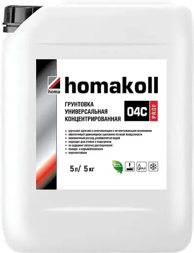 Homa Homakoll Prof 04C грунтовка универсальная концентрированная (5 л)