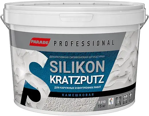 Parade Professional S210 Silikon Kratzputz декоративная силиконовая штукатурка камешковая (15 кг 2 мм)