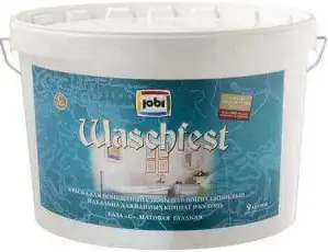 Jobi Waschfest краска для помещений с повышенной влажностью акриловая (9 л) бесцветная база C морозостойкая
