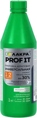 Лакра Prof It грунтовка акриловая универсальная концентрат (1 кг)