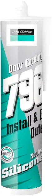 Dow Corning Dowsil 796 Install & Go Outer герметик силиконовый для ПВХ, алюминия и дерева (600 г) черный
